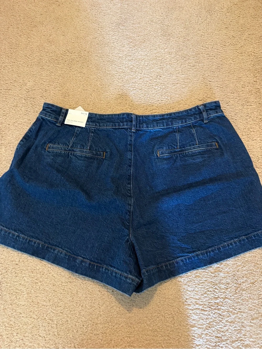 LOFT Dark Blue Denim Pocket Shorts
